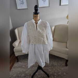 Rare Zara Attached Tabard Top Small